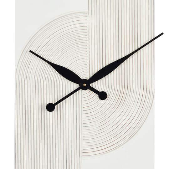 30" Art Deco Inspired Line Art Wall Clock